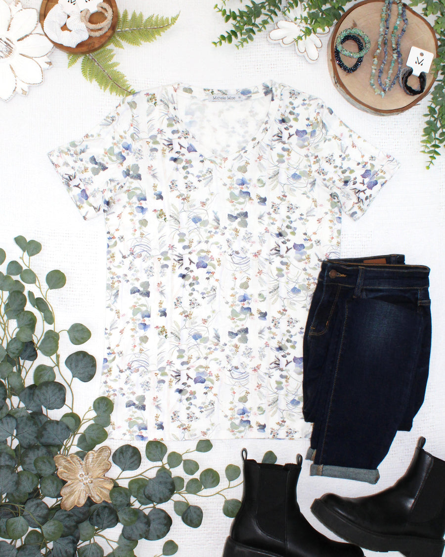 WAREHOUSE ONLY Sophie Top - Olive Meadow