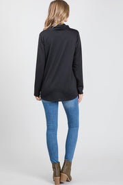 Cowl Neck Sweater- Burgundy