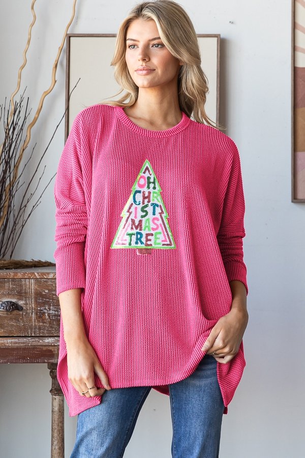 Urban Ribbed Christmas Tree Tunic