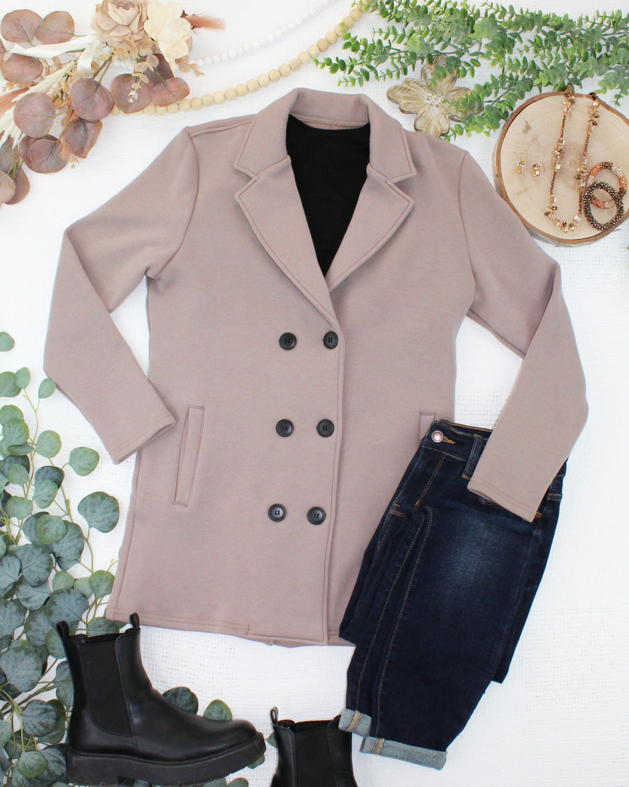 WAREHOUSE ONLY Scarlett Sweater Jacket - Mocha