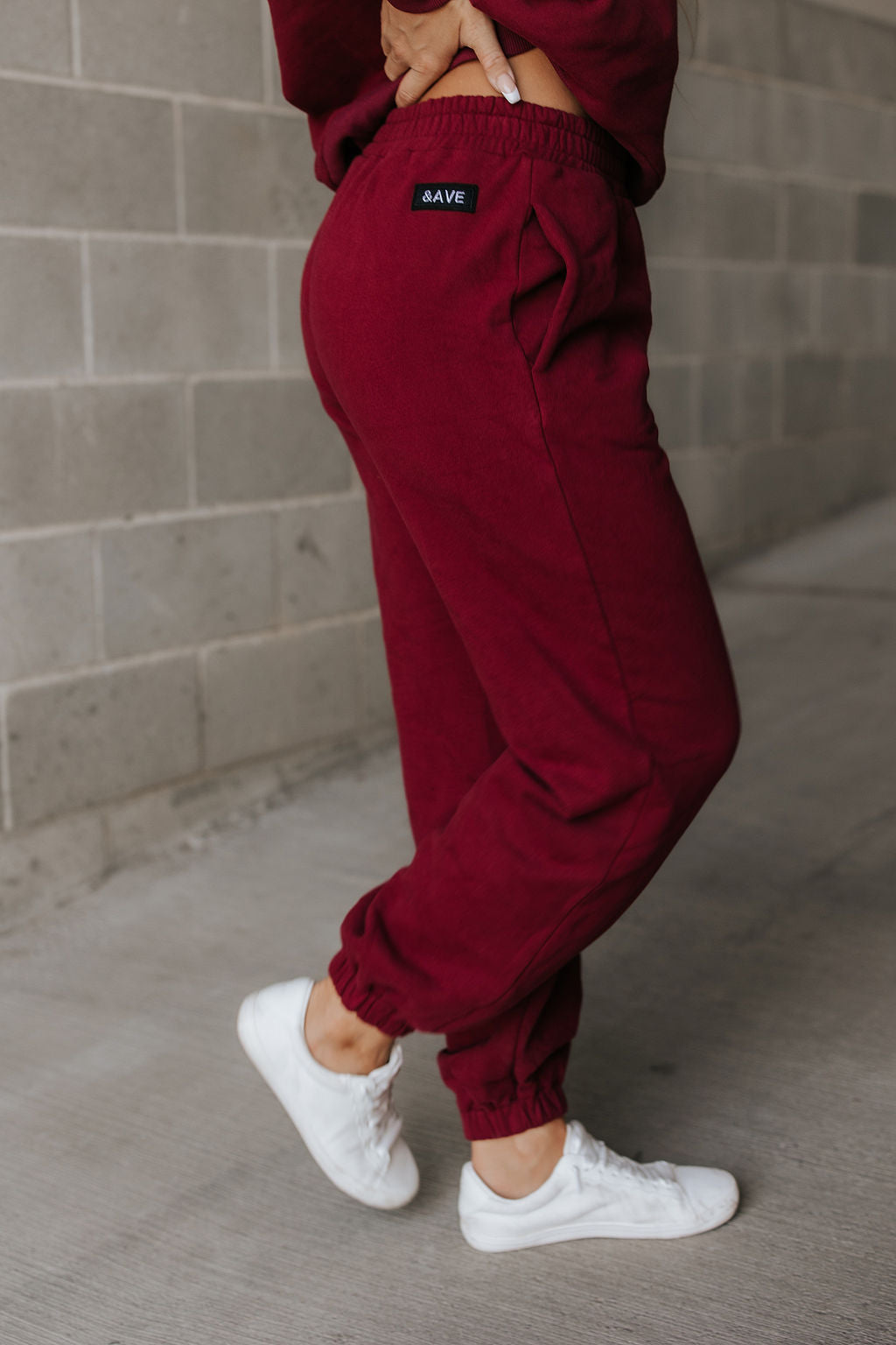 Never Better Joggers- Wine FINAL SALE