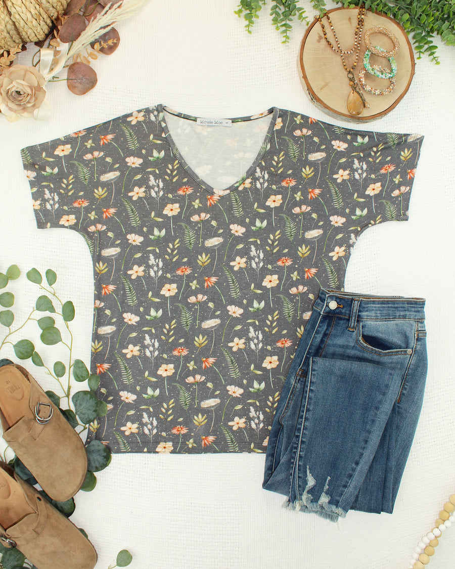 WAREHOUSE ONLY Chloe Cozy Top - Wildflower Meadow