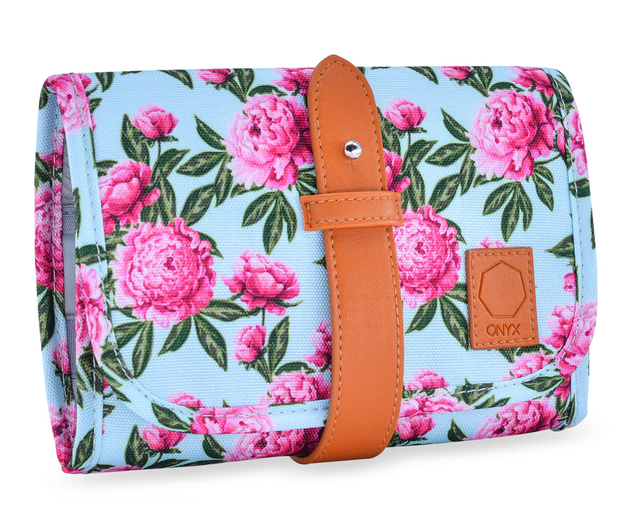 Floral Electronics Organizer Travel Bag - Travel Accessories