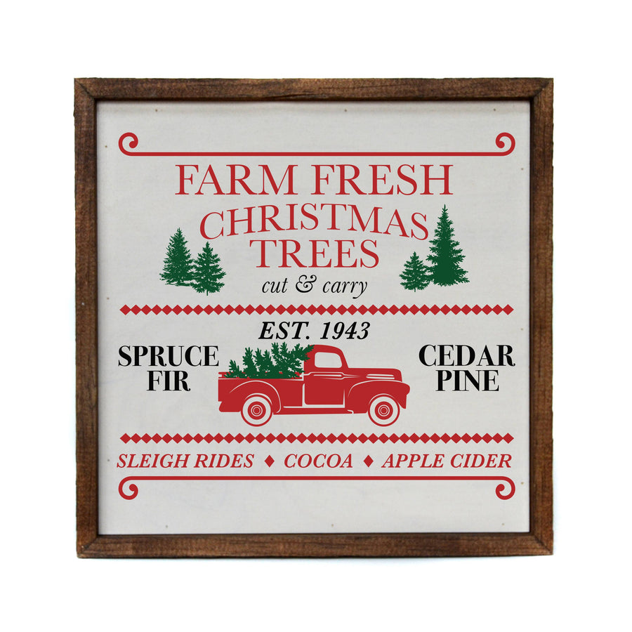 10x10 Christmas Decorations - Christmas Truck Sign