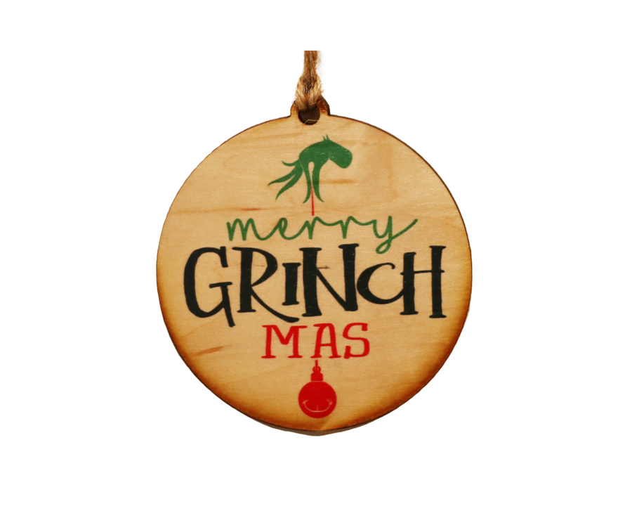 Merry Grinch Mas Christmas Ornament