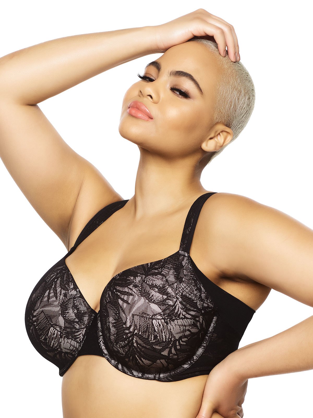 Jessamine Side Smoothing T-Shirt Bra- Black