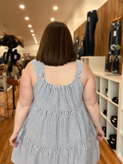 Mini Striped Babydoll Dress