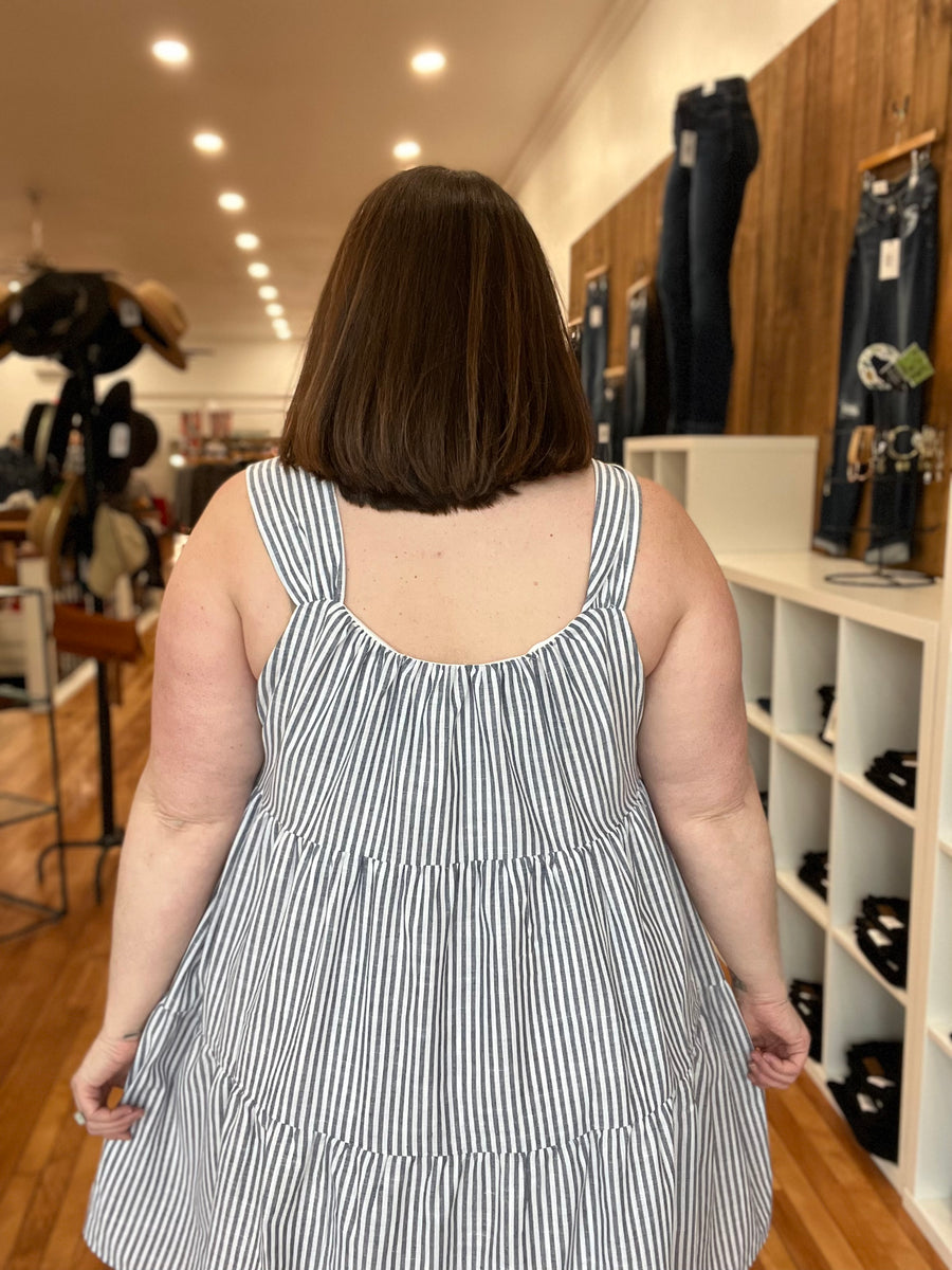 Mini Striped Babydoll Dress FINAL SALE