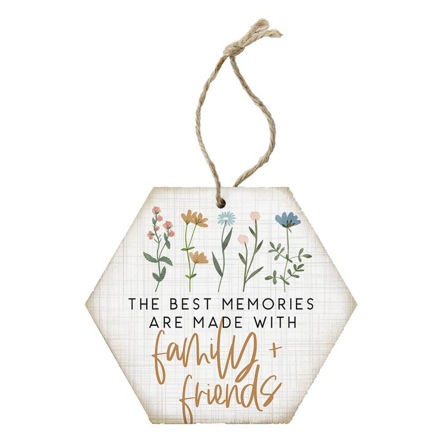 Memories Family Friends - Honeycomb Ornaments