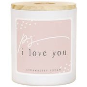 PS I Love You - Strawberry Cream Candle