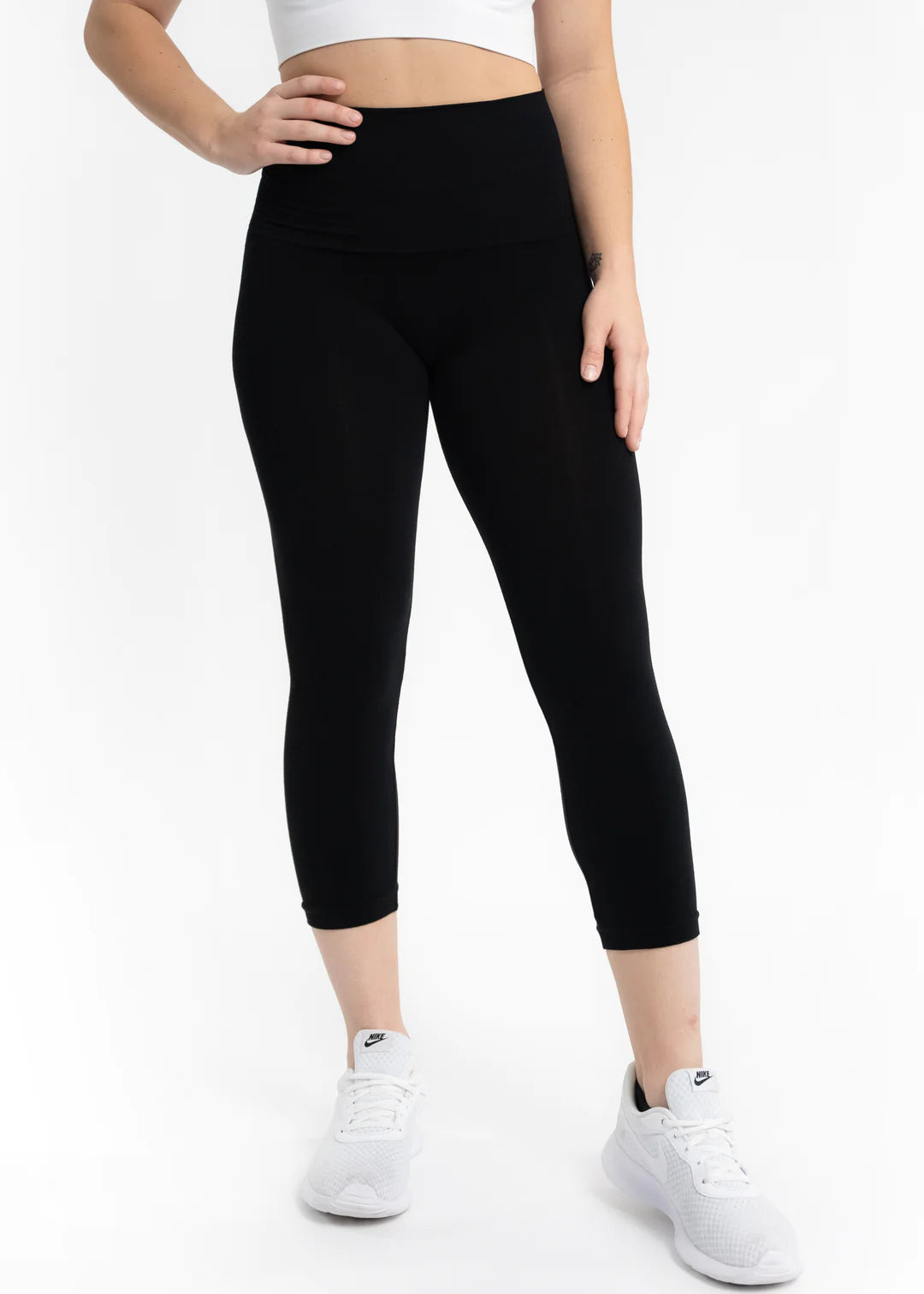 Crop High Waisted Leggings- Regular